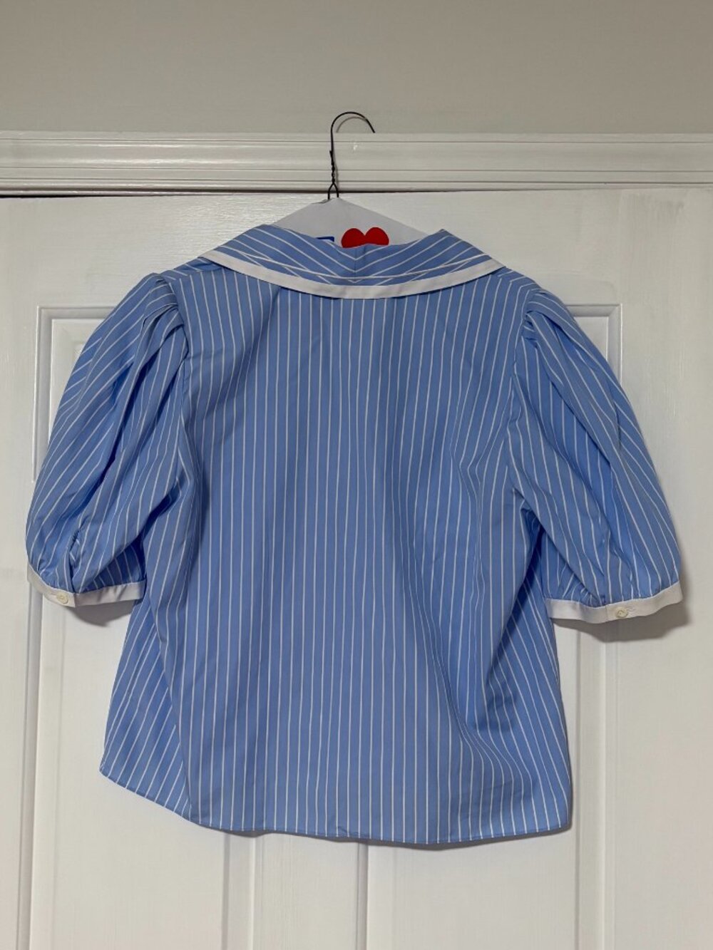 FRAME Stripe Cotton Sailor Button-Up Shirt NWT - Picture 3 of 7